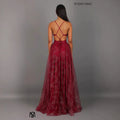Elegant Womens V-neck Sleeveless Strapless Dress With A Flared Hem High Waist Split Women Long Dresses Party Dress