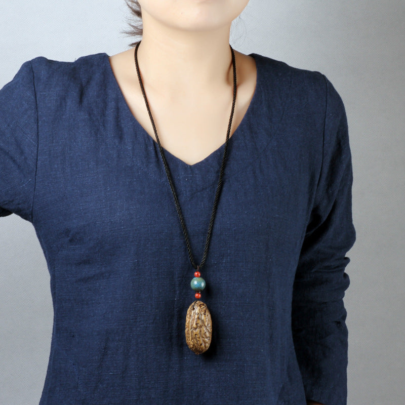 Original Ethnic Style Long Sweater Chain Handmade Bodhi