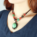 Ethnic Style Turquoise Pendant Accessory Short Paragraph