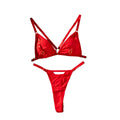 Triangle Cup Beauty Back Underwear Two-piece Set