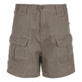 High-waisted Solid Color Multi-pocket Cargo Jean Shorts Female