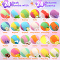 Glow-in-the-Dark Doll-Shaped Bath Bombs - Kids Bath Time Fun Set with Fizzing Bubble Foam