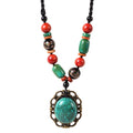 Ethnic Style Turquoise Pendant Accessory Short Paragraph